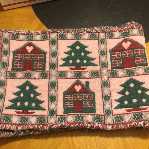 64”x11” Christmas Themed Cotton Table Runner - Picture 2 of 2